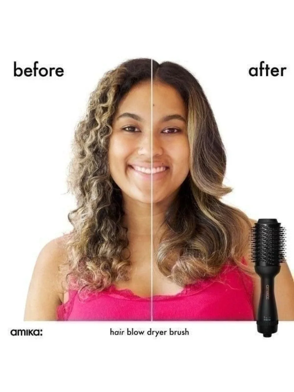 NIB Amika Hair Dryer Brush